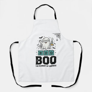 Halloween-Geist Buh Wissenschaft Lustig Vintage_1 Schürze