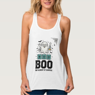 Halloween-Geist Buh Wissenschaft Lustig Vintage_1 Tank Top