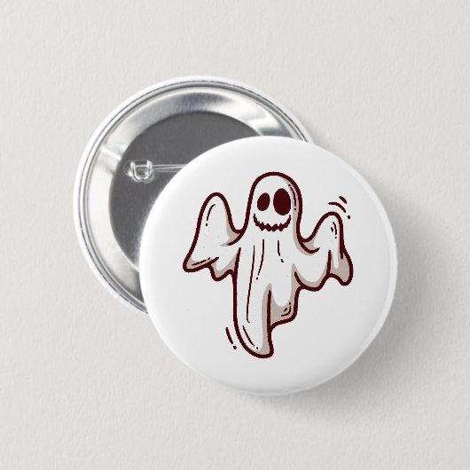 Halloween-Geist Button (Vorne & Hinten)
