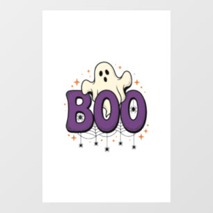 Halloween-Geist Buu Lustige Spinne Vintage_1 Fensteraufkleber
