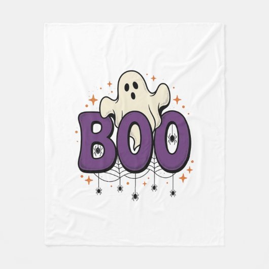 Halloween-Geist Buu Lustige Spinne Vintage_1 Fleecedecke (Vorderseite)