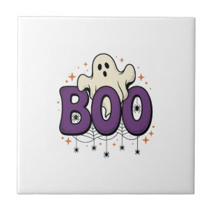 Halloween-Geist Buu Lustige Spinne Vintage_1 Fliese