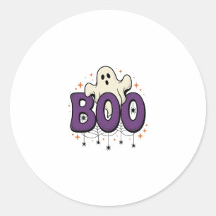 Halloween-Geist Buu Lustige Spinne Vintage_1 Runder Aufkleber