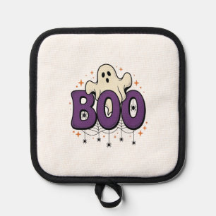 Halloween-Geist Buu lustige Spinne Vintage_1 Topflappen