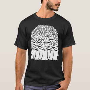Halloween-Geist Crowd-Funny Niedliche Beängstigend T-Shirt