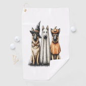 Halloween-Geist Deutscher Schäferhund Golfhandtuch (Insitu)