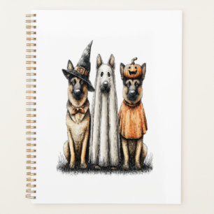 Halloween-Geist Deutscher Schäferhund Planer