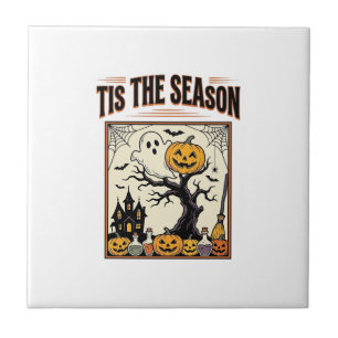 Halloween-Geist Die Saison ist da Spukhaus_1 Fliese