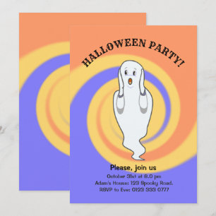 Halloween-Geist-Einladung Einladung