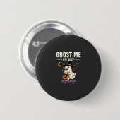 Halloween-Geist-Enten-Skateboard-Design_1 Button (Vorne & Hinten)