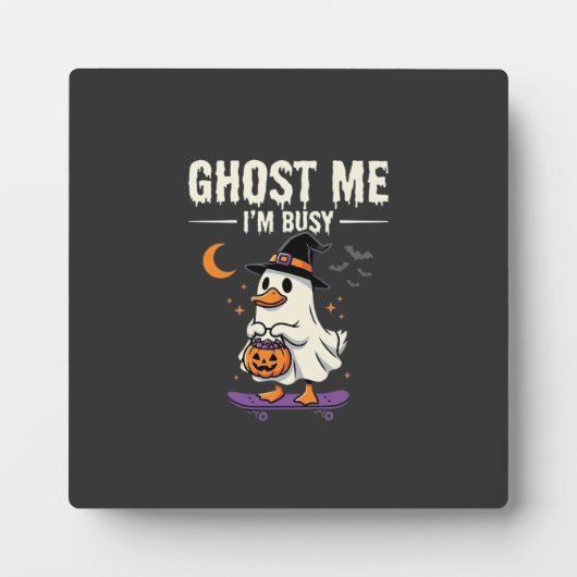 Halloween-Geist-Enten-Skateboard-Design_1 Fotoplatte (Vorderseite)