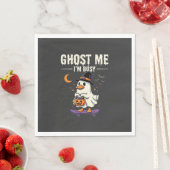 Halloween-Geist-Enten-Skateboard-Design_1 Serviette (Beispiel)