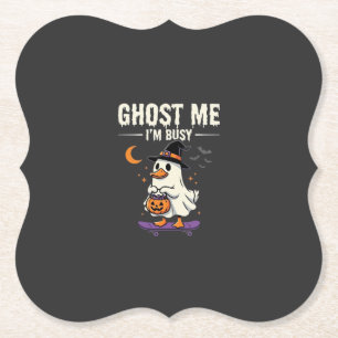 Halloween-Geist-Enten-Skateboard-Design_1 Untersetzer