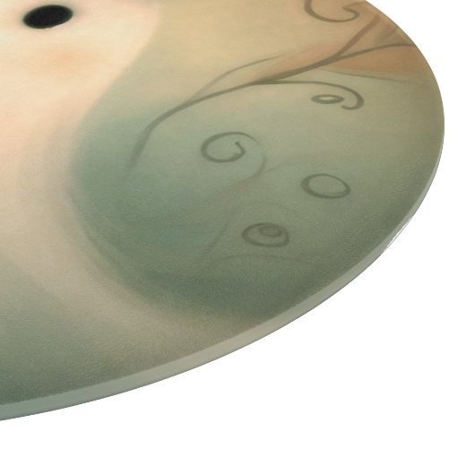 Halloween/Geist/Fall/Weiße Ornamente Schneidebrett (Ecke)