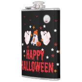 Halloween-Geist-Flasche | Eingewickelt mit gruseli Flachmann (Links)