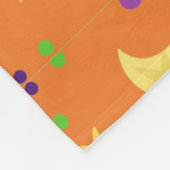 Halloween-Geist, Fledermäuse, Hexenhasen Fleecedecke (Ecke)