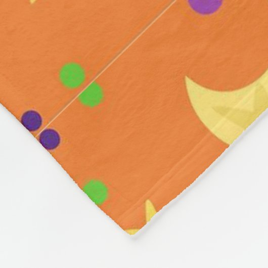 Halloween-Geist, Fledermäuse, Hexenhasen Fleecedecke (Ecke)