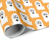 Halloween-Geist Geschenkpapier (Rolleneckpunkt)