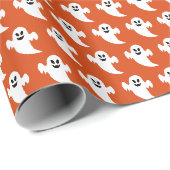 Halloween-Geist Geschenkpapier (Rolleneckpunkt)