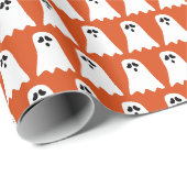 Halloween-Geist Geschenkpapier (Rolleneckpunkt)