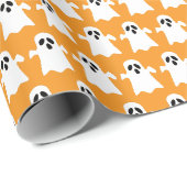 Halloween-Geist Geschenkpapier (Rolleneckpunkt)