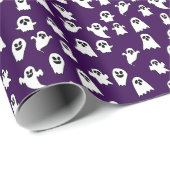 Halloween-Geist Geschenkpapier (Rolleneckpunkt)