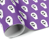 Halloween-Geist Geschenkpapier (Rolleneckpunkt)
