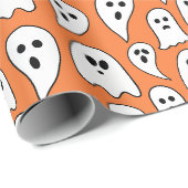 Halloween-Geist Geschenkpapier (Rolleneckpunkt)
