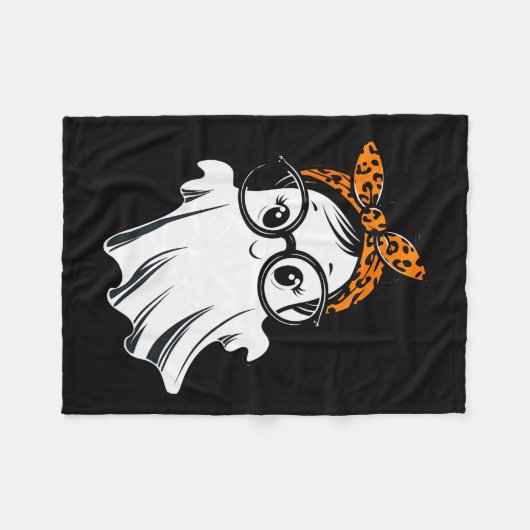 Halloween-Geist Gles Mädchen-Geist-Kostüm Augenglä Fleecedecke (Vorderseite (Horizontal))