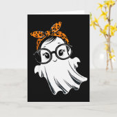 Halloween-Geist Gles Mädchen Geist Kostüm Augenglä Karte (Gelbe Blume)