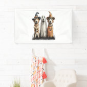 Halloween Geist Golden Retriever Hund Banner (Insitu)