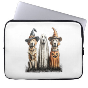 Halloween Geist Golden Retriever Hund Laptopschutzhülle