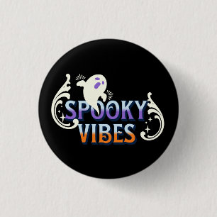 Halloween-Geist Gruselige Stimmung Typografie Lett Button