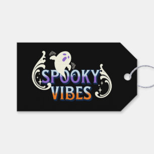 Halloween-Geist Gruselige Stimmung Typografie Lett Geschenkanhänger