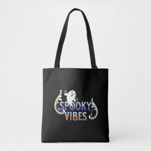 Halloween-Geist Gruselige Vibes Typografie Letteri Tasche