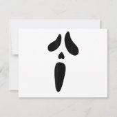 Halloween-Geist Gruseliges Gesicht Feiertag (Rückseite)