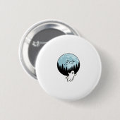 Halloween-Geist Gruselwald Mond Vintage_1 Button (Vorne & Hinten)