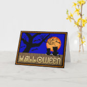 Halloween-Geist-Gruß-Karte Karte (Gelbe Blume)