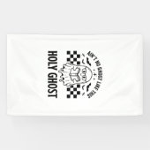 Halloween-Geist Heiliger Geist Lustig Vintage Scha Banner (Horizontal)