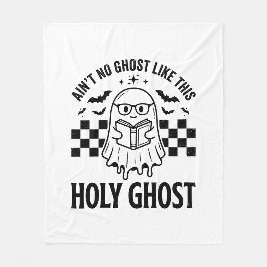 Halloween-Geist Heiliger Geist Lustig Vintage Scha Fleecedecke (Vorderseite)