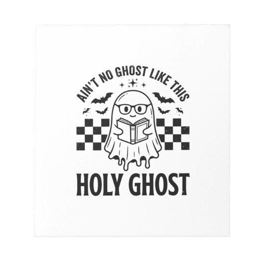 Halloween-Geist Heiliger Geist Lustig Vintage Scha Notizblock (Vorderseite)