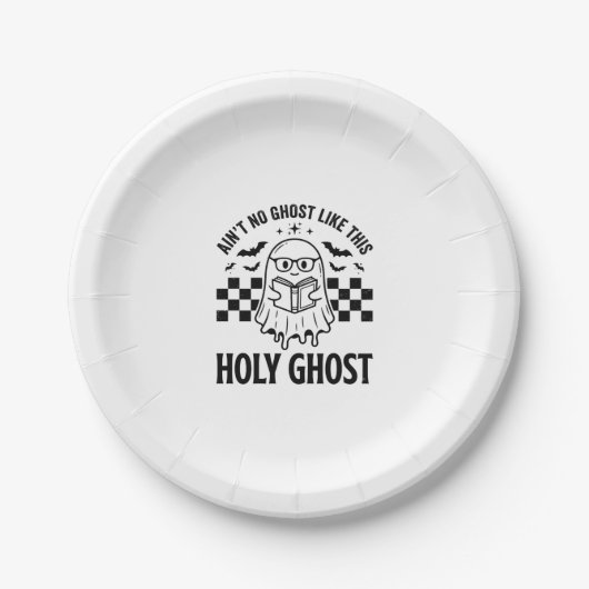Halloween-Geist Heiliger Geist Lustig Vintage Scha Pappteller (Vorderseite)