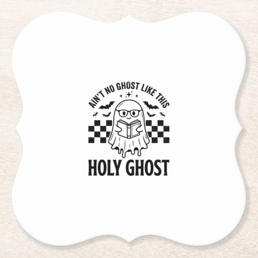 Halloween-Geist Heiliger Geist Lustig Vintage Scha Untersetzer (Vorderseite)