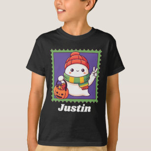 Halloween-Geist Herbst Gruselige Saison Benutzerde T-Shirt