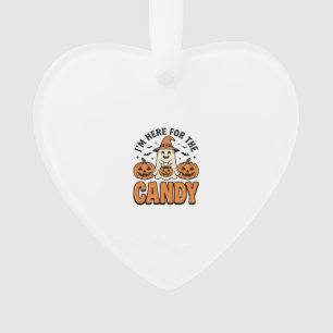 Halloween-Geist hier für die Süßigkeiten Cute Vint Ornament