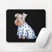 Halloween-Geist-Hund mit Blumen Lustiger Halloween Mousepad (Mit Mouse)