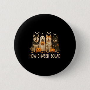Halloween-Geist Husky Hundemutter Husky Liebhaber  Button