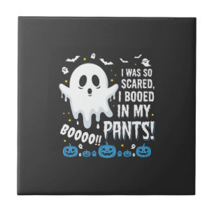 Halloween-Geist Ich habe meine Hose ausgebuht Desi Fliese