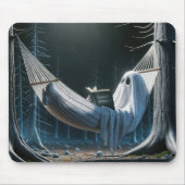 Halloween-Geist in einer Hängematte Mousepad (Vorne)
