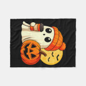 Halloween-Geist-Kaffee-Kürbis-Soky-Saison-Frauen K Fleecedecke (Vorderseite (Horizontal))